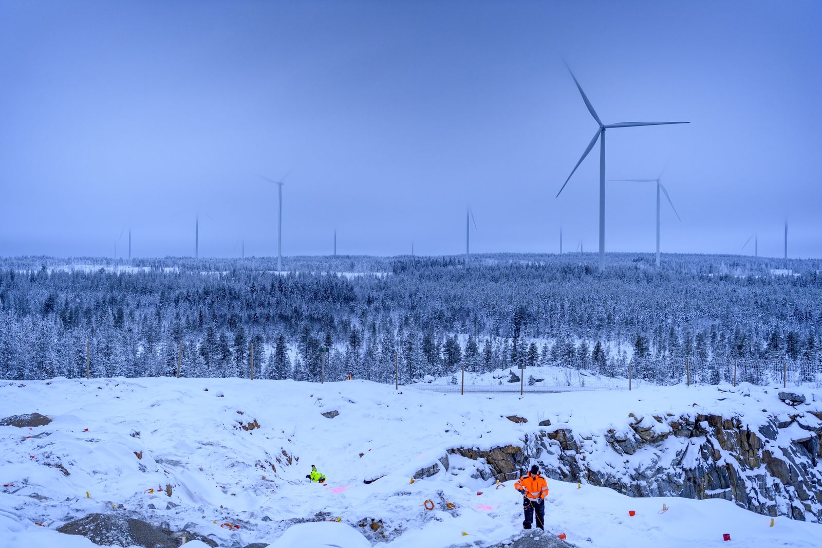 Proiectul parcului eolian Markbygden ETT lângă Pitea, Suedia. Fotograf- Mikael Sjoberg Bloomberg